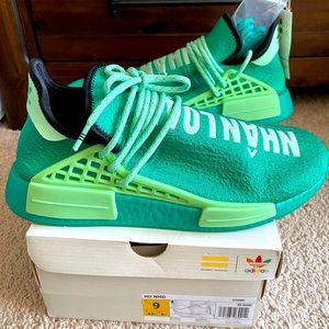 Brand New Green Pharrell HU NMD Adidas Shoes Men Size 9